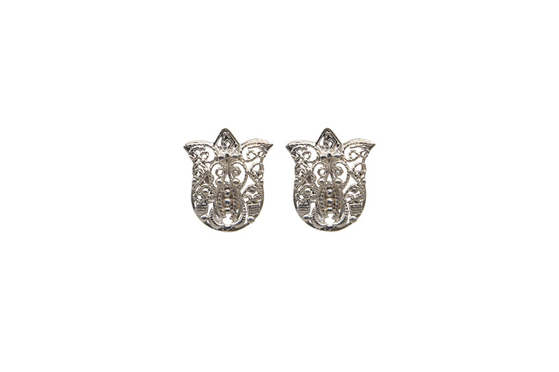 Filigree Tulip Studs