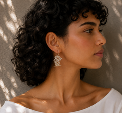 Floral Lace Hoops