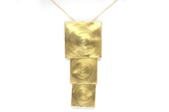 Folded Edge Gold Plated Long Chain