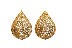 Gold Filigree Leave plated