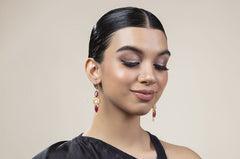 Kundan With Rubies Earrings