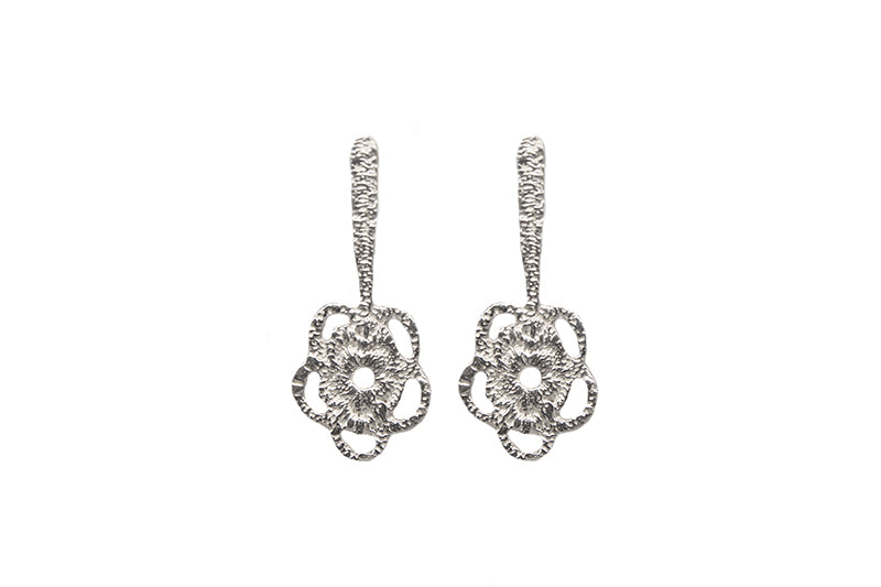 Lace Flower Stick Earrings