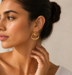 Naubhar Earrings Goldplated