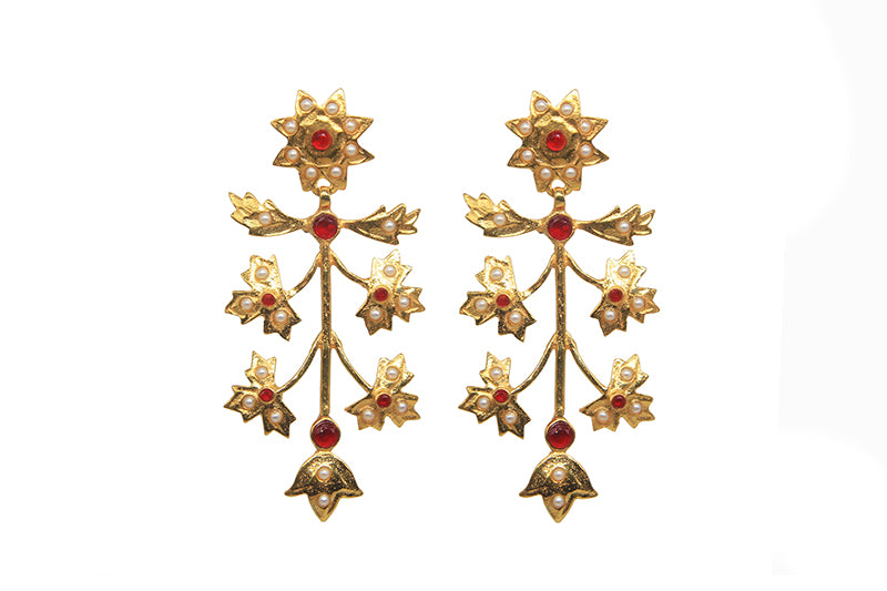 Neelofar Earrings Golplated