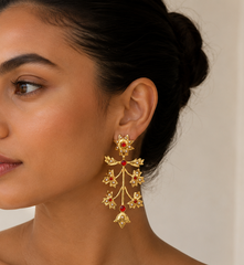 Neelofar Earrings Golplated
