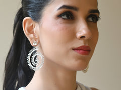 Petal Filigree Spiral Earrings