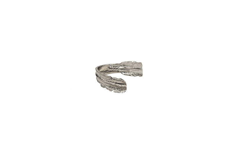 Plated Feather Ring