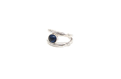 Ring With Iolite (Semi Adjustable)