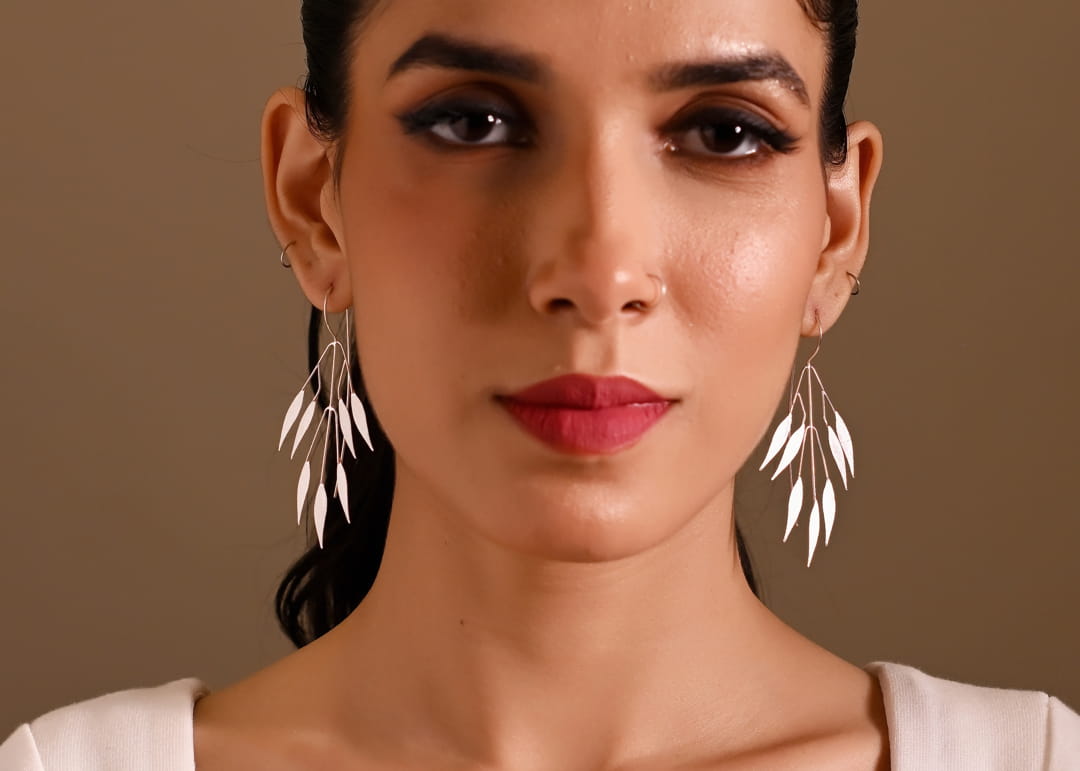 Silver Branch Earrings
