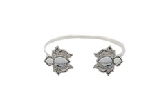 Silver Lotus Cuff