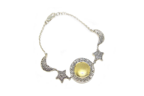 Sun Moon and Star Bracelet