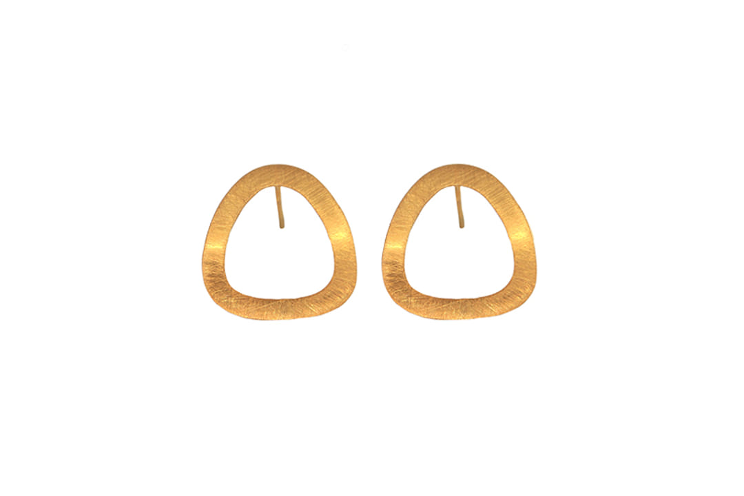 Textured Triangular Posts (GoldPlated)