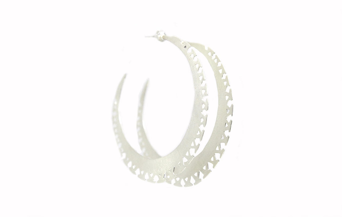 Triangular Cutout Hoops