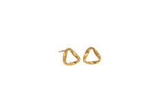 Triangular Studs Gold Plated