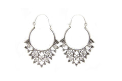 Tribal Filigree Hoops