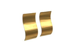 Wave Posts Gold Plated