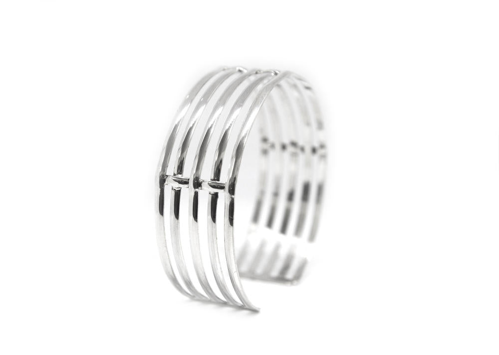 Wire Cuff Silver (Semi Adjustable)