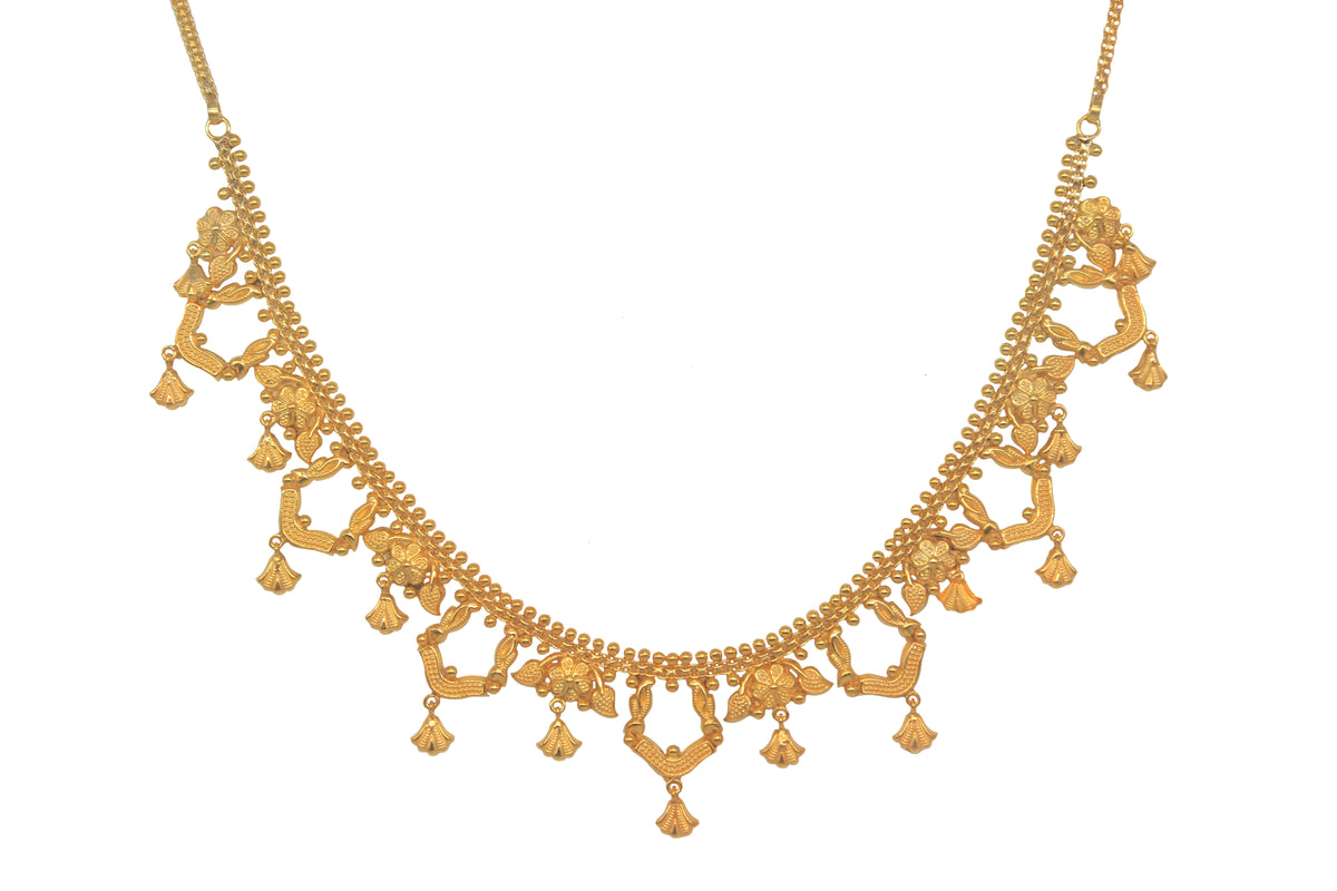 Yasmeen Single Layer Necklace (Gold Plated)