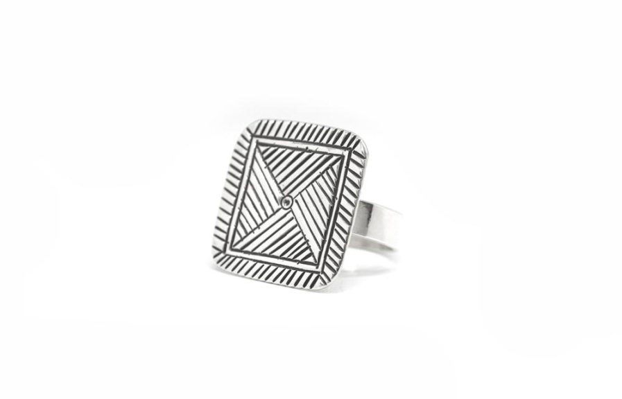 Stamped Square Ring 1