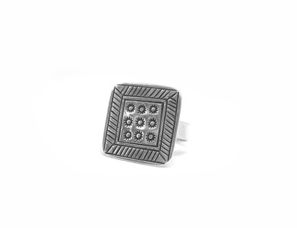 Stamped Square Ring 3