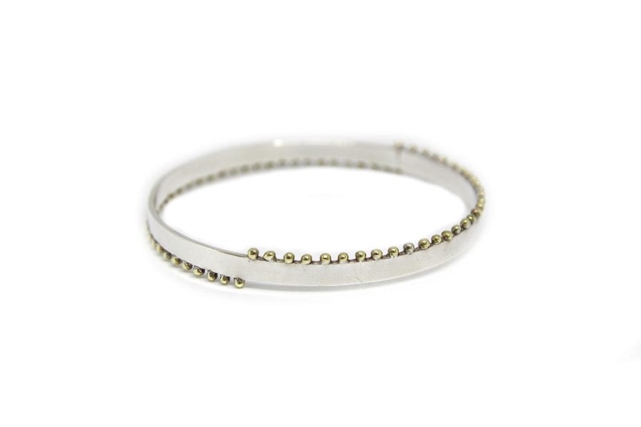 Bangle with Brass Granules