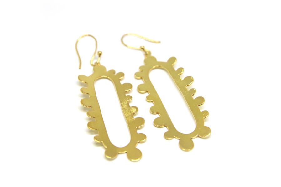 Cutout Bubbles (Gold plated)