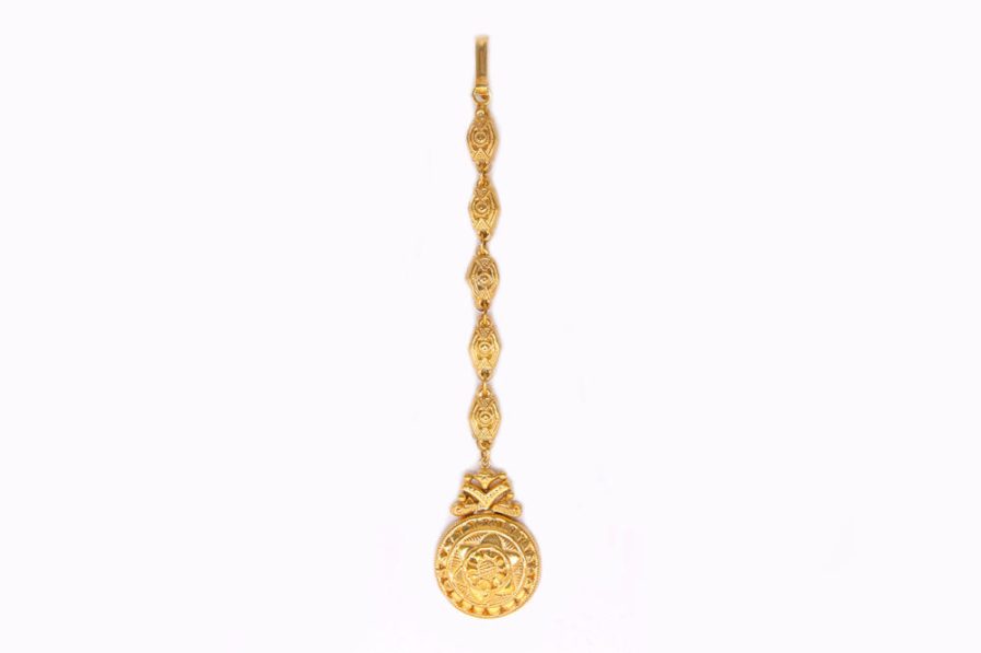 Yasmeen Gold Plated Tikka With Chain